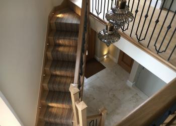 Stairwell lighting installation in Ely